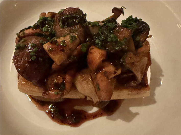 wild mushroom dish